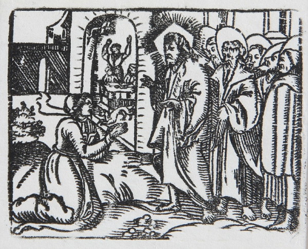 Neznámy autor – Kristus a Kananejská žena 