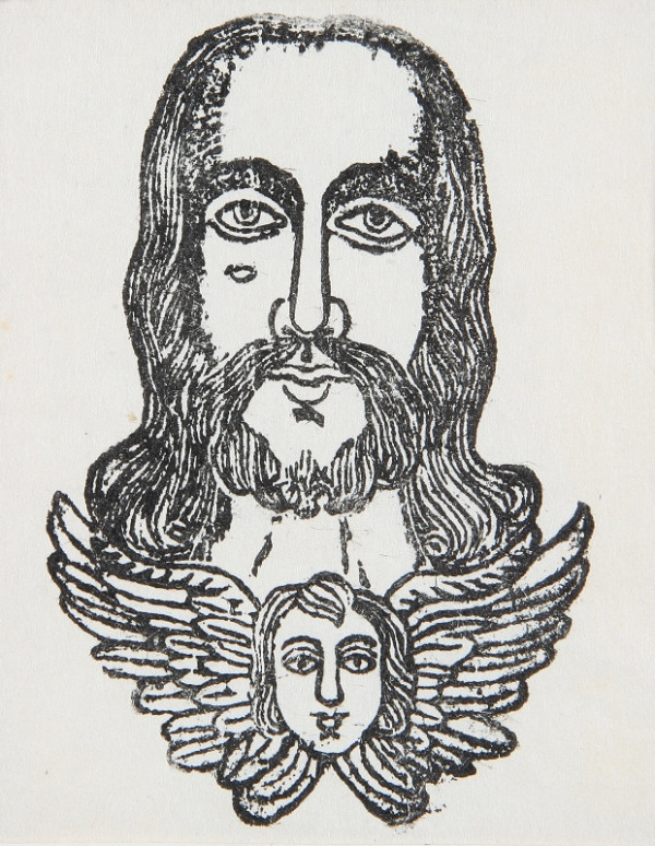 Neznámy autor – Kristova hlava s anjelikom 