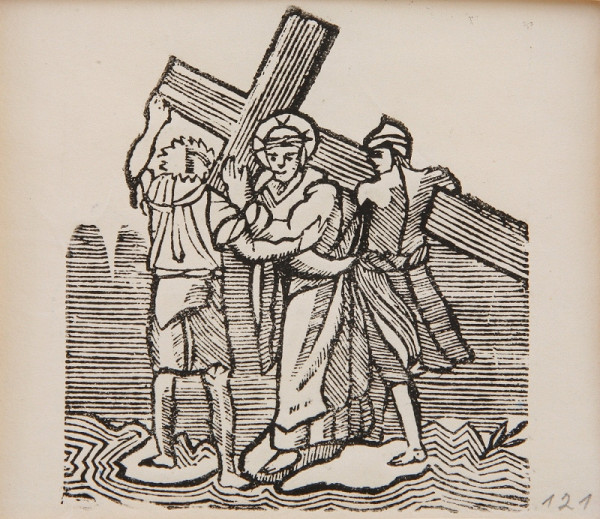 Neznámy autor – Kristovi kladú kríž na ramená - II. zastavenie krížovej cesty 