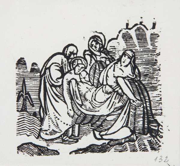 Neznámy autor – Pochovávanie Krista - XIV. zastavenie krížovej cesty 