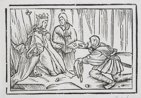 Neznámy autor – Odovzdanie posolstva kráľovi 