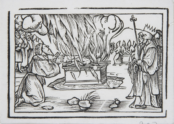 Neznámy autor – Obeta Eliáša a Bálových kňazov 