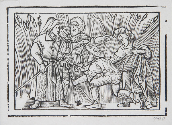 Neznámy autor – Rút a Bóz a ženci 