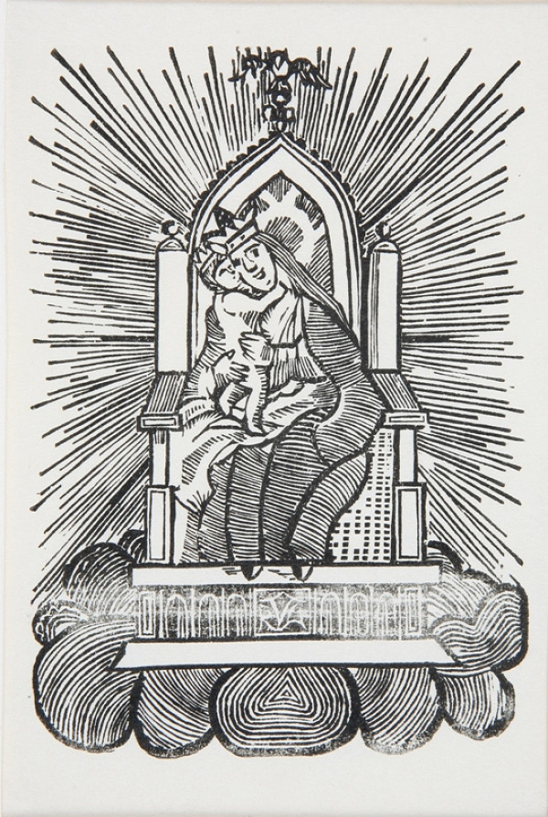 Neznámy autor – Tróniaca Madona 