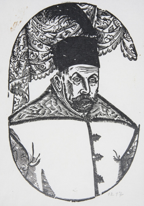 Neznámy autor – Poprsie muža (v ovále) 