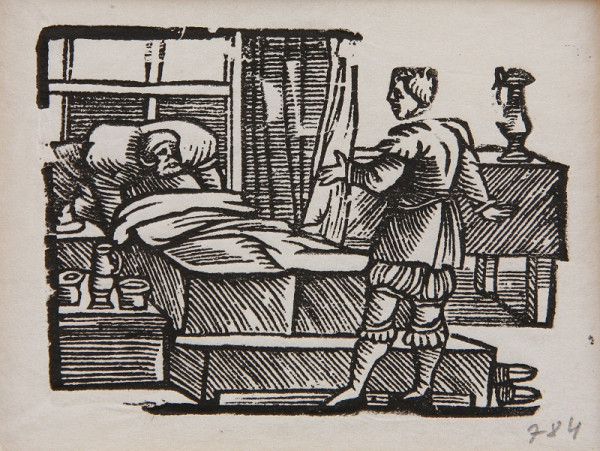 Neznámy autor – Eulenspiegel lekárom - Ilustrácia k príhodám Tilla Eulenspiegla 