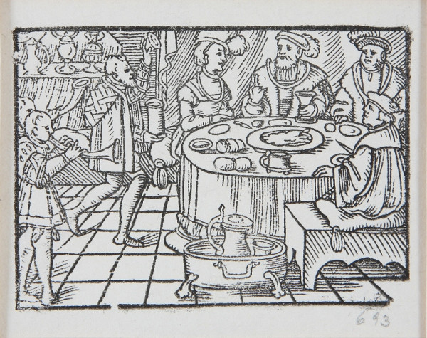 Neznámy autor – Hostina - Ilustrácia k histórii o Valterovi a Grizelde 