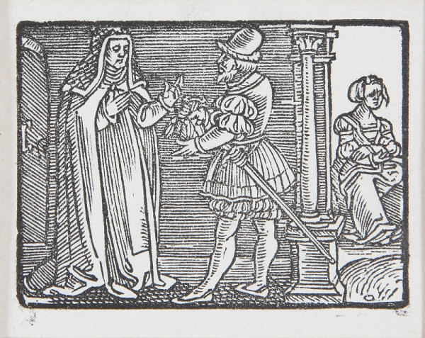 Neznámy autor – Alexander odovzdáva dary pre Magelónu - Ilustrácia k histórii o krásnej Magelóne 