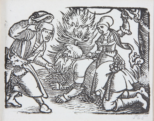 Neznámy autor – Aristoteles a Philis (Symbol zlej ženy) - Ilustrácia k "Reč mudrca Isokrata 