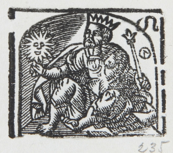 Neznámy autor – Alegória Slnka - Ilustrácia kalendára 