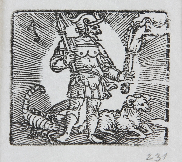 Neznámy autor – Alegória Marsa - Ilustrácia kalendára 