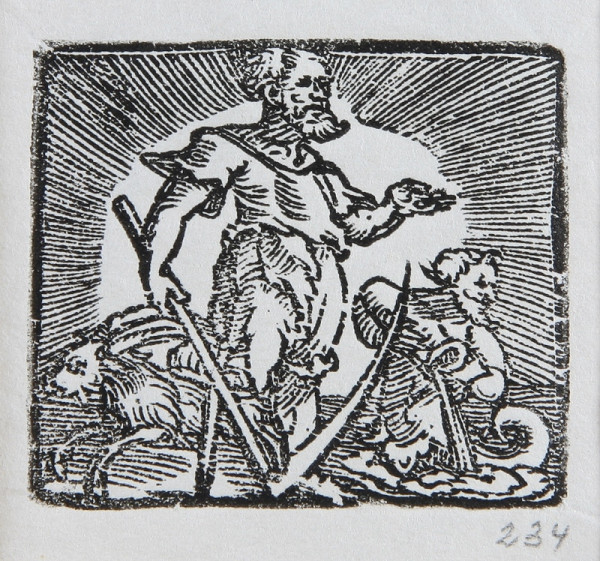 Neznámy autor – Alegória Saturna - Ilustrácia kalendára 