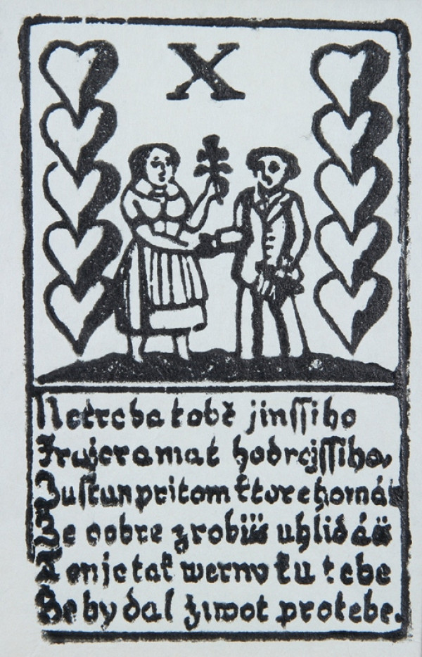 Vinco Obesko – Srdcová desina - vykladacia karta 