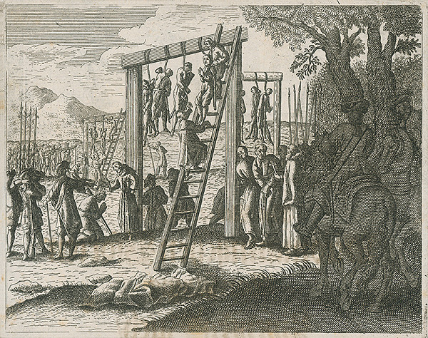 Neznámy autor – Poprava vodcu povstania Gašpara Piku a 25 oravských a liptovských richtárov 25.11.1672 