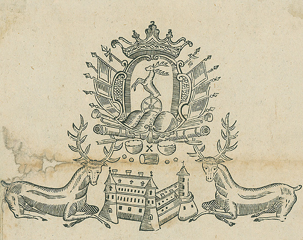 Neznámy autor – Červený Kameň s erbom Pálffyovcov 