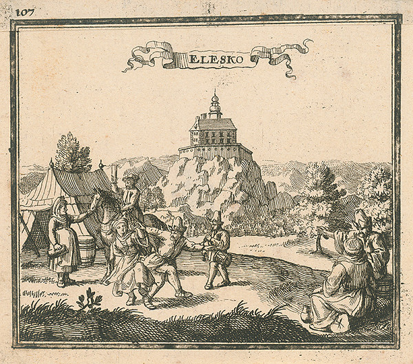 Justus van den Nypoort – Hrad Ostrý Kameň 