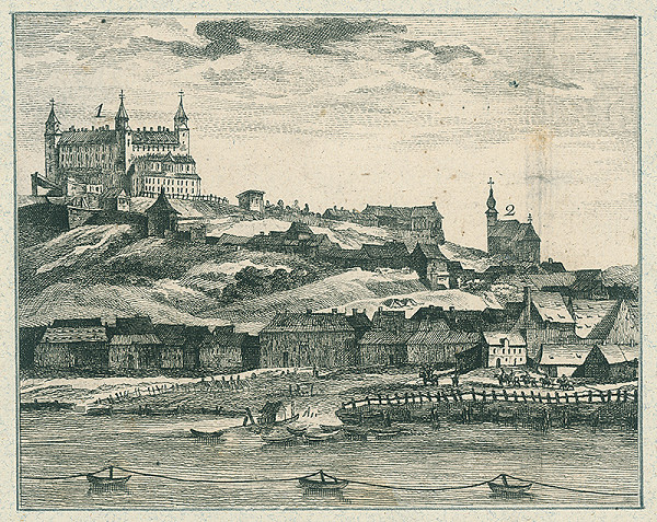 Neznámy autor – Pohľad na Bratislavu 