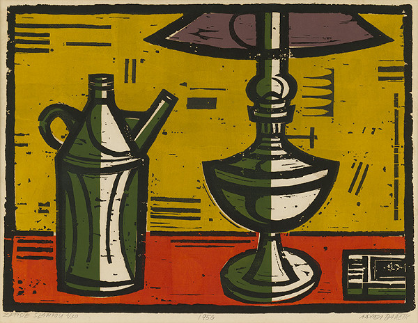 Andrej Barčík – Zátišie s lampou 