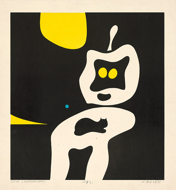 Andrej Barčík – Žena s mačkou 