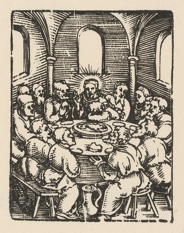 Nemecký grafik z 1. polovice 16. storočia – Posledná večera 