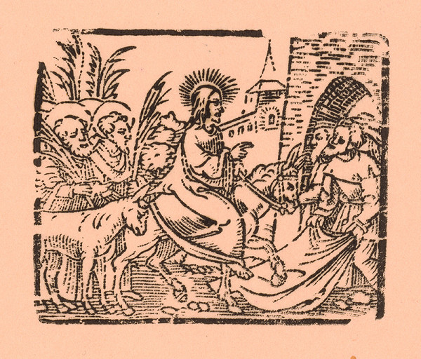 Nemecký grafik z 1. polovice 16. storočia – Príchod Krista do Jeruzaléma 