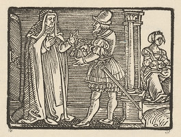 Nemecký grafik z 1. polovice 16. storočia – Andolsio dáva Agripinu do kláštora 