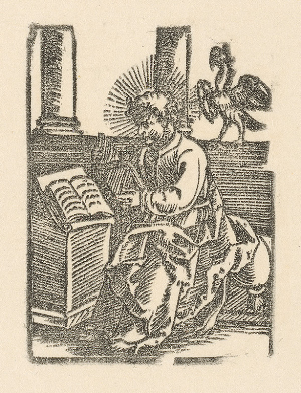 Nemecký grafik z 1. polovice 16. storočia – Evanjelista Ján 