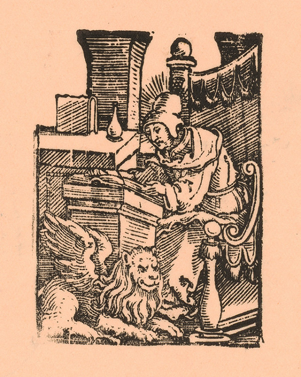 Nemecký grafik z 1. polovice 16. storočia – Evanjelista Marek 