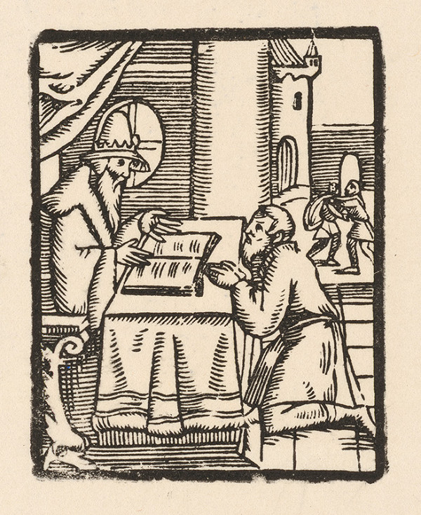 Moravský grafik zo začiatku 17. storočia – Učenec a prosebník 