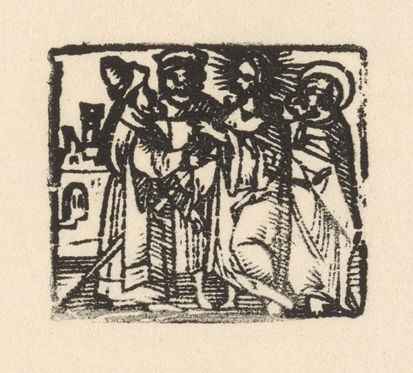 Nemecký grafik z 1. polovice 16. storočia – Kristus a zákonníci