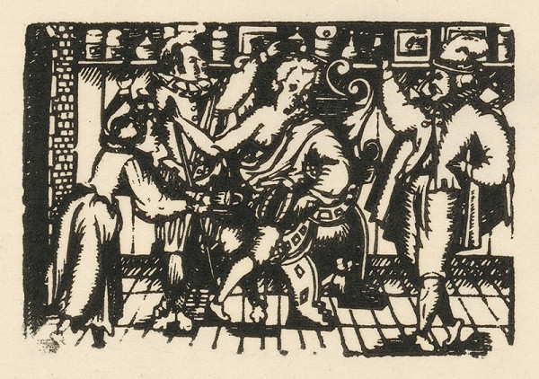 Moravský grafik z konca 16. storočia – Púšťanie žilou 