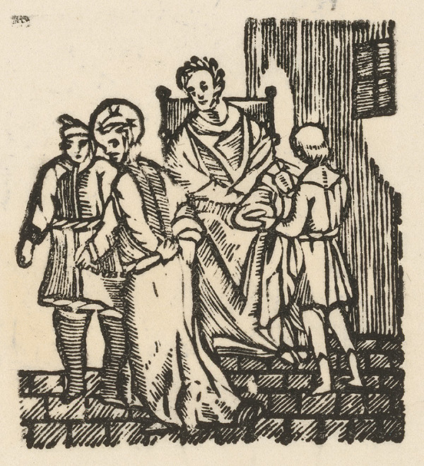 Moravský grafik zo začiatku 19. storočia – Kristus pred Pilátom 