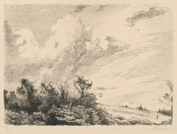 Max Švabinský – Blížiaca sa búrka 