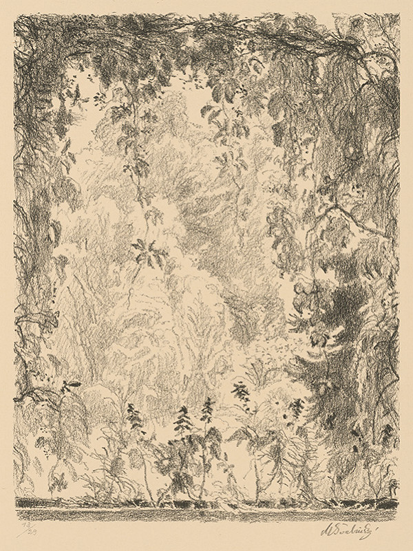 Max Švabinský – Pohľad z okna 