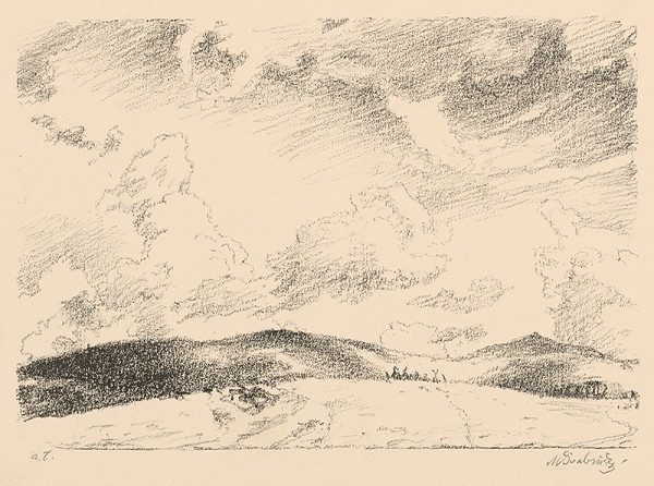 Max Švabinský – Mraky nad Orlavou 