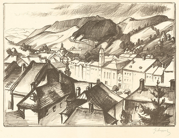 Gejza Angyal – Pohľad od zámku 