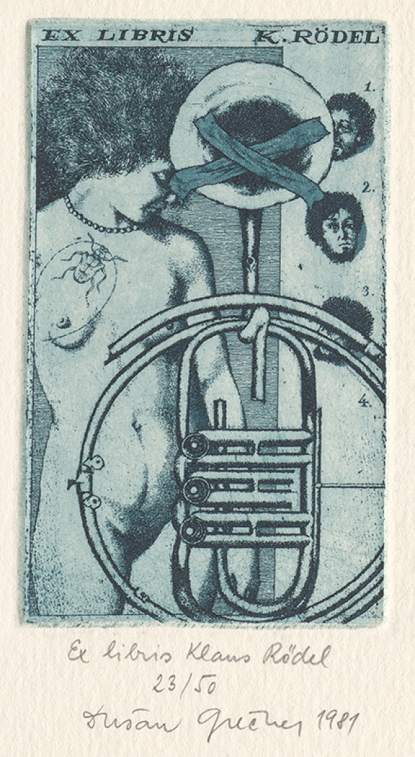 Dušan Grečner – Ex libris Klaus Rödel 