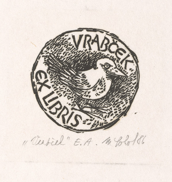 Milan Sokol – Ex libris Vrabček 