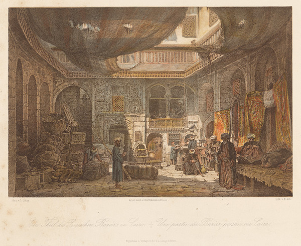 Karol Ľudovít Libay – Časť perzského bazáru v Kaire 