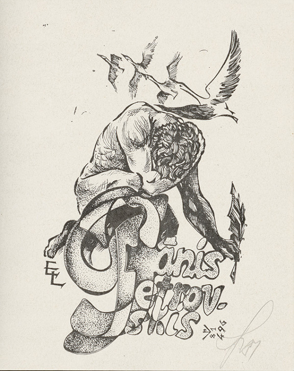 Vilnis Resnis – Ex libris Janis Pertrovskis 