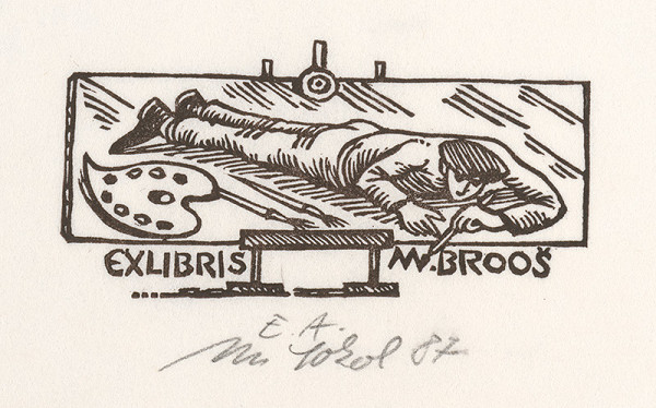 Milan Sokol – Ex libris M.Brooš 