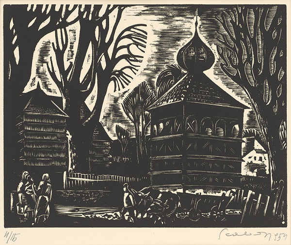 Július Szabó – Západ slnka nad Hronom 