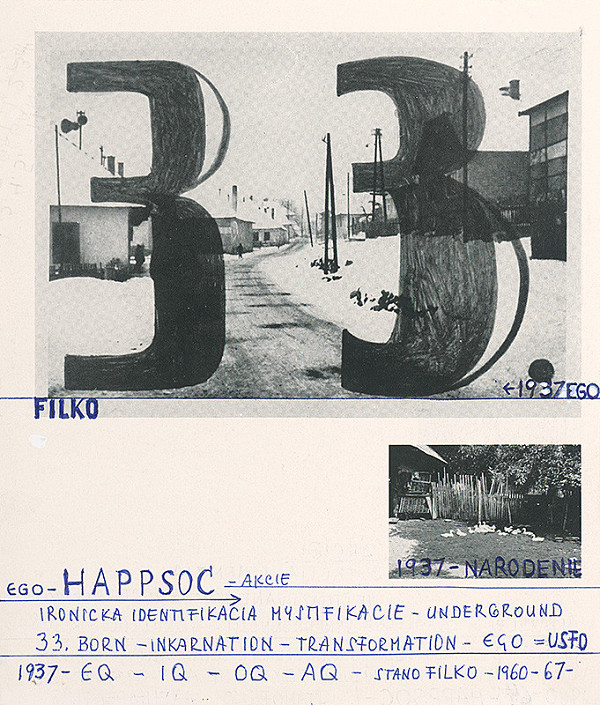 Stanislav Filko – 1960-64 – HAPPSOC – I. STANO FILKO – ANTIHAPPENING / EGO – HAPPSOC – AKCIE (časť názvu) 