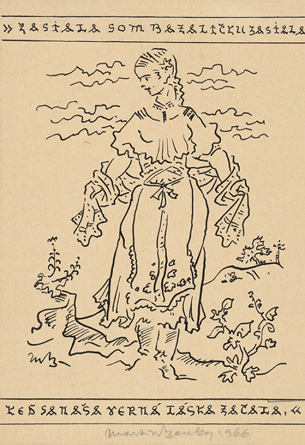 Martin Benka – Návrrh na pohľadnicu 