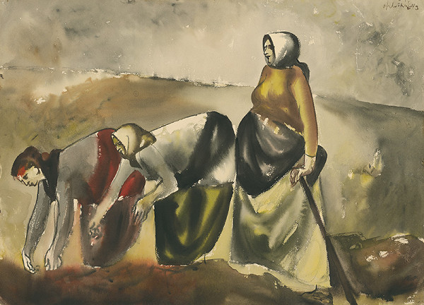 Vincent Hložník – Vykopávanie zemiakov 