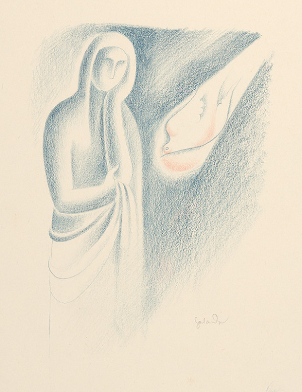 Mikuláš Galanda – Dievča s holubicou 