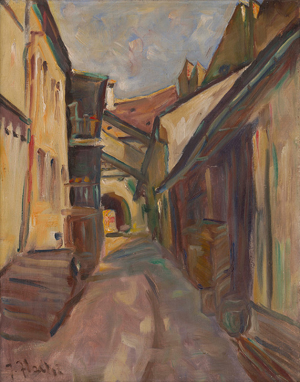 Július Flache – Starý dvor v Banskej Bystrici 