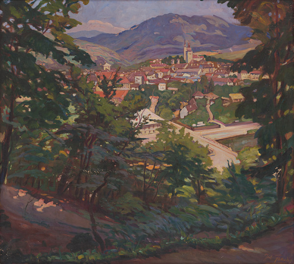 Július Flache – Veduta Banskej Bystrice 