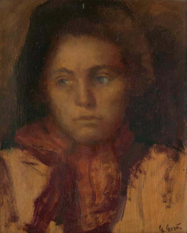 Gustáv Gerö – Štúdia ženskej hlavy 