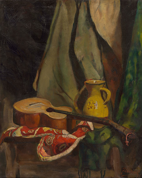 Július Flache – Zátišie s gitarou 